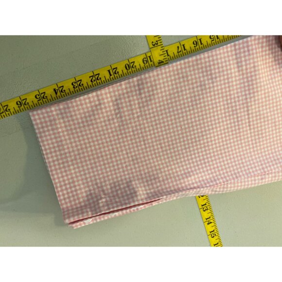 Talbots Pink Gingham Perfect Crop Pants Size 8 - Picture 8 of 10